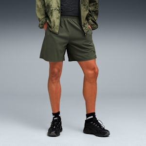 Train All Day Men's 7" Woven Training Shorts, Dark Olive, extralarge-IND